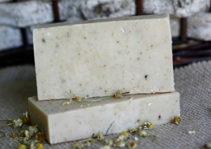 Chamomile Face Soap made by Jhenna Conway and photo by Casey Braden