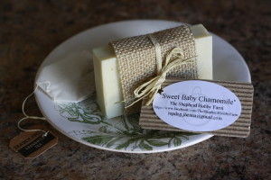 Sweet Baby Chamomile Soap. Made by Jhenna Conway and picture by Casey Braden