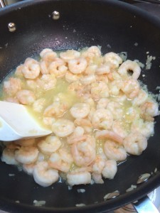 We have cooked shrimp!