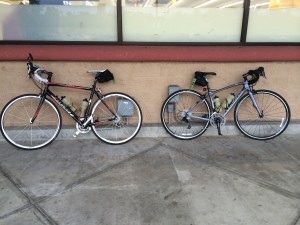 We may be all lovey dovey but apparently our bikes aren't speaking to each other...
