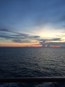 So relaxing... nice sunset at sea