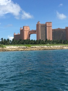 Atlantis! That area above the arch is one big hotel suite... $25,000 per night with 4 nights stay minimum.